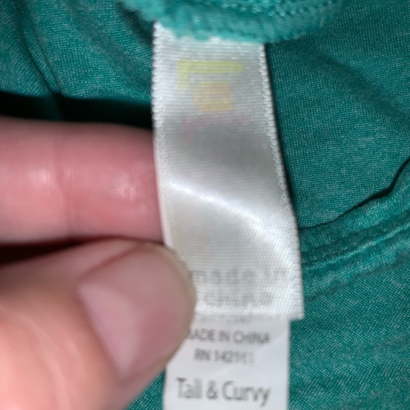 LULAROE Plain Turquoise TC Leggings - Picture 2 of 4